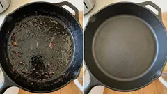 Patelnia zostanie oczyszczona z tłuszczu i przypalonych resztek w ciągu kilku sekund: pomoże w tym niedrogi środek dostępny w aptece